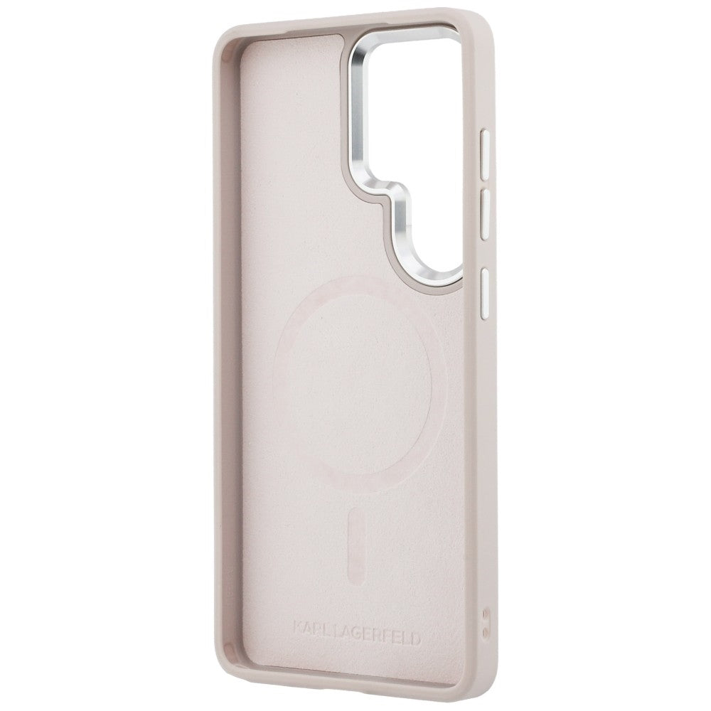 Karl Lagerfeld Embossed Ring RSG Logo MagSafe Case til Samsung Galaxy S26 Ultra - Pink