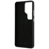 Karl Lagerfeld Grained Signature Metal Resin Logo Case til Samsung Galaxy S26 Ultra - sort