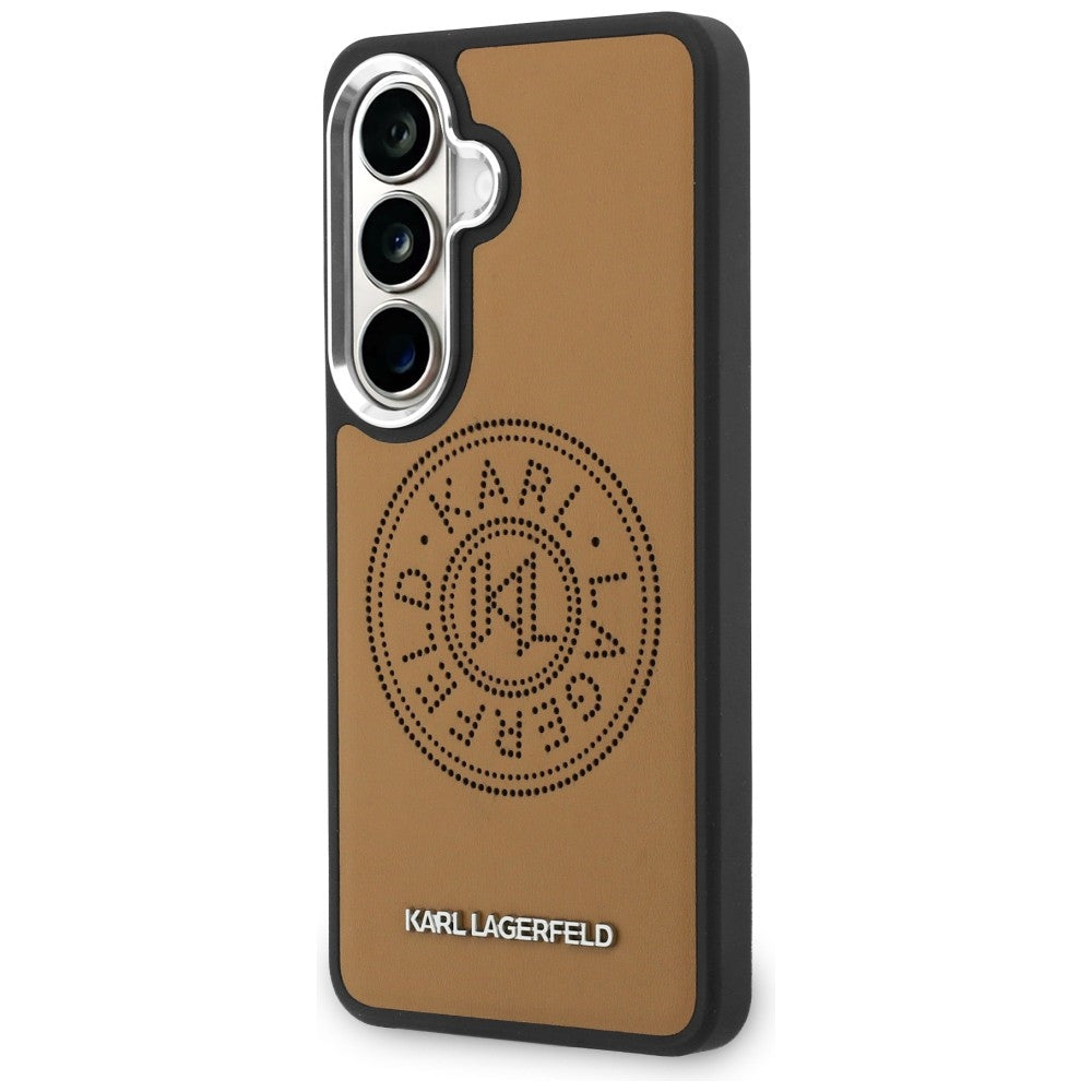 Karl Lagerfeld Perforeret KL MagSafe Case til Samsung Galaxy S26 - Brunt