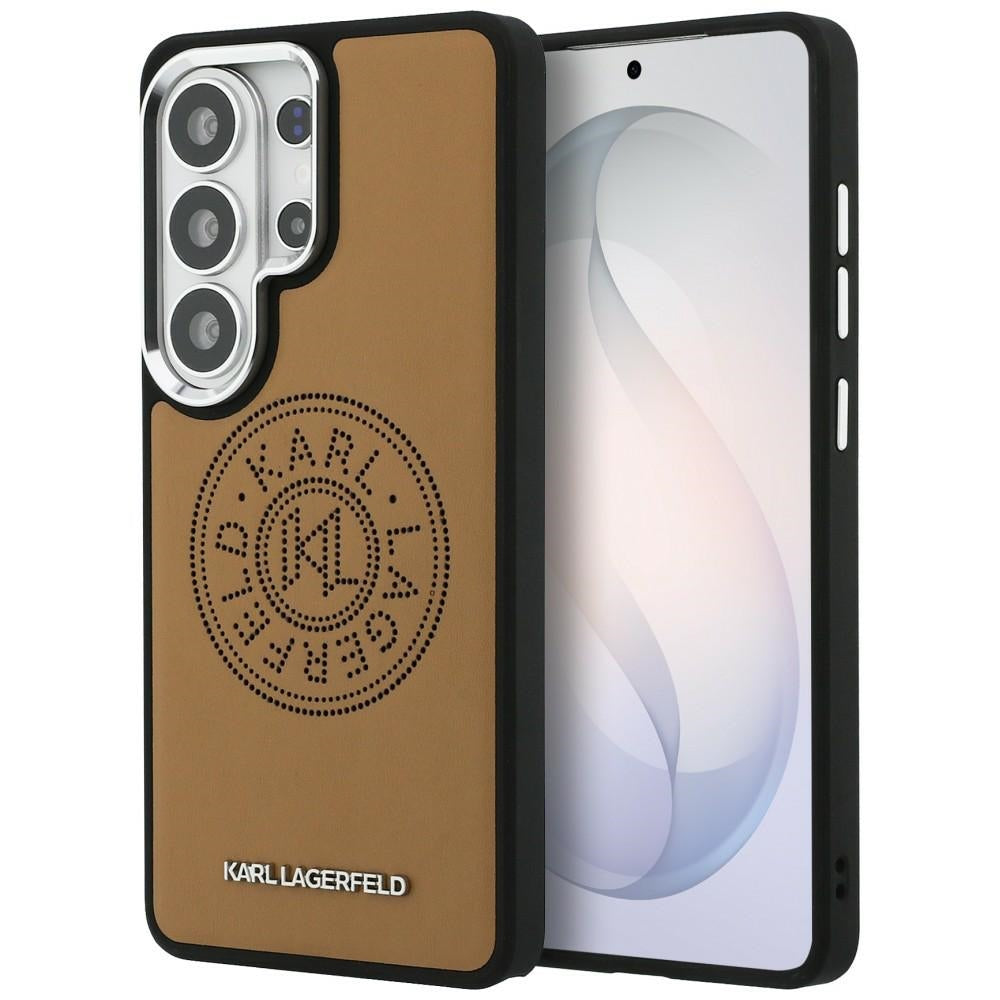 Karl Lagerfeld Perforeret KL MagSafe Case til Samsung Galaxy S26 Ultra - Brunt