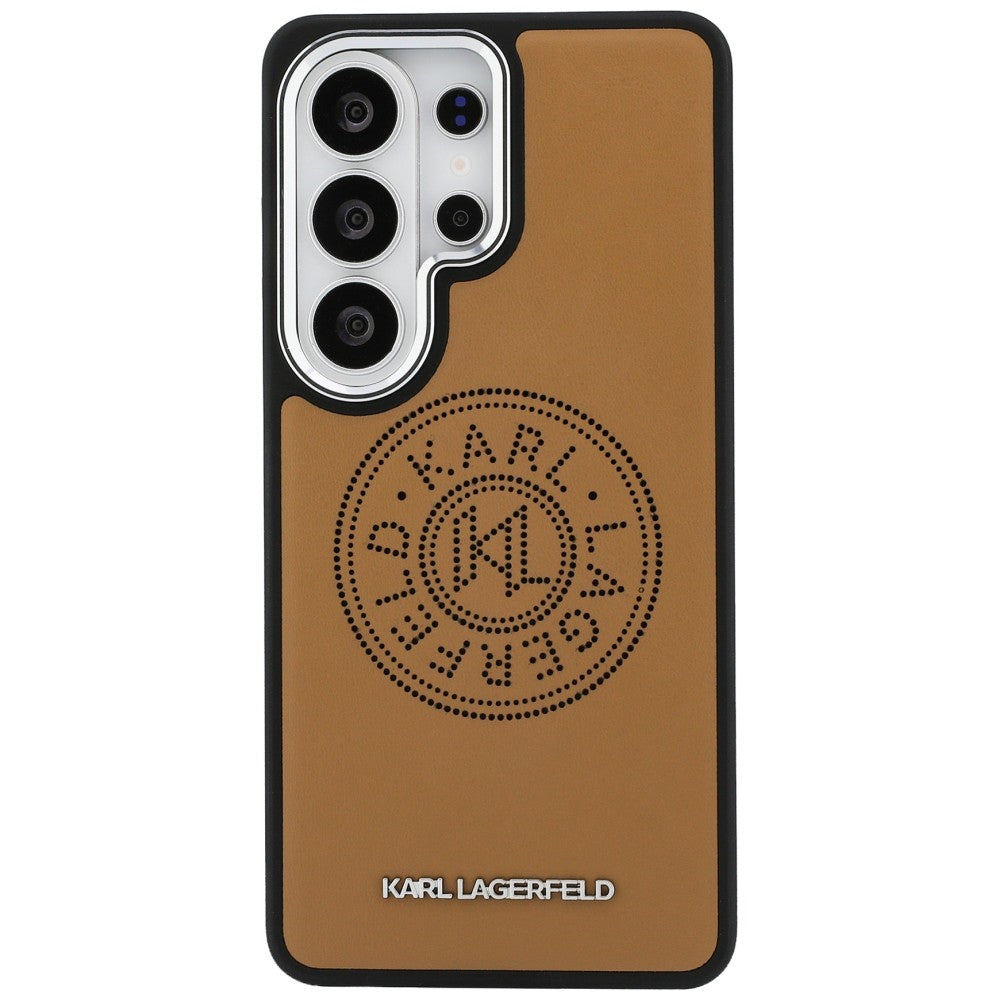Karl Lagerfeld Perforeret KL MagSafe Case til Samsung Galaxy S26 Ultra - Brunt