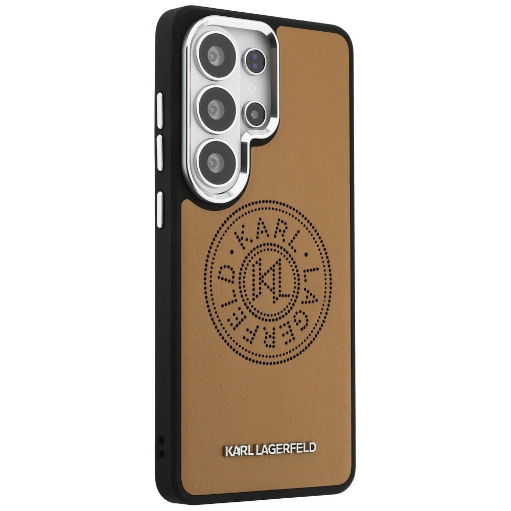 Karl Lagerfeld Perforeret KL MagSafe Case til Samsung Galaxy S26 Ultra - Brunt