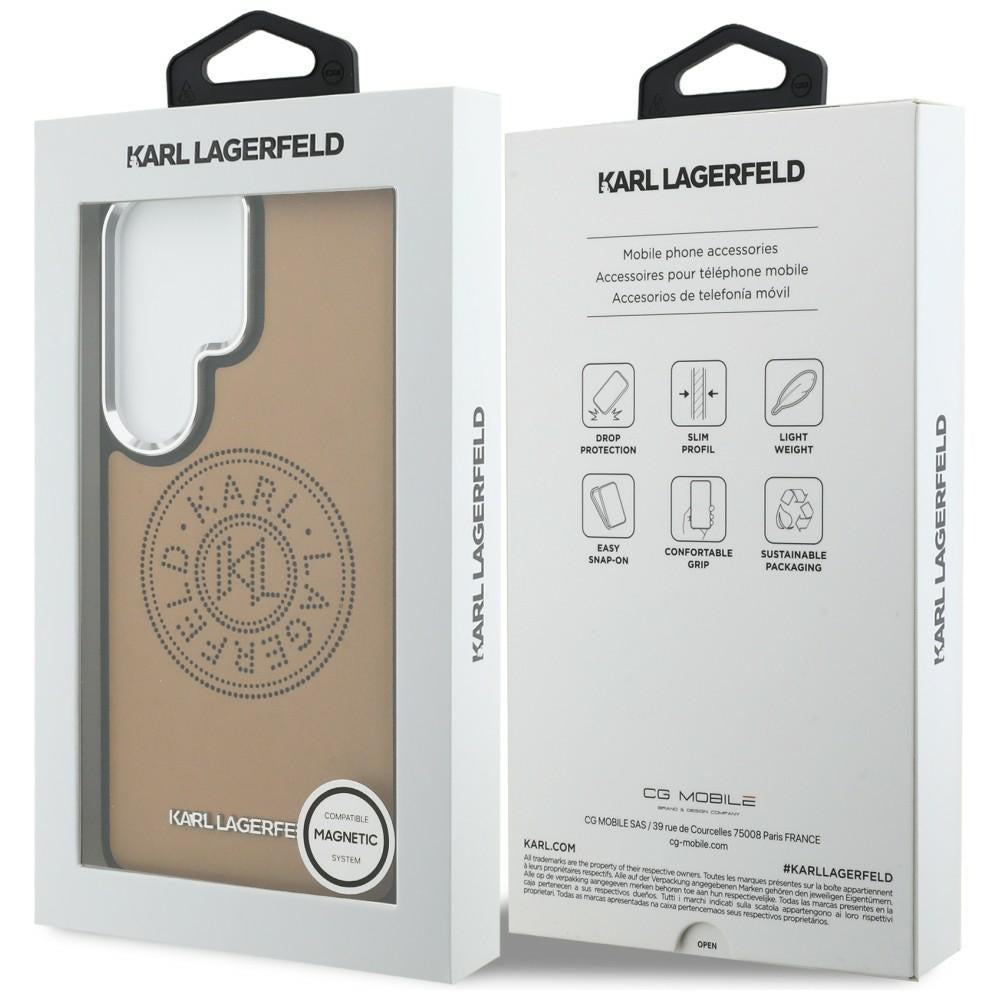 Karl Lagerfeld Perforeret KL MagSafe Case til Samsung Galaxy S26 Ultra - Brunt