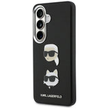 Karl Lagerfeld Saffiano Dobbelthovedet metalfoder til Samsung Galaxy S26 - sort