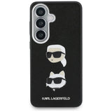 Karl Lagerfeld Saffiano Dobbelthovedet metalfoder til Samsung Galaxy S26 - sort
