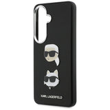 Karl Lagerfeld Saffiano Dobbelthovedet metalfoder til Samsung Galaxy S26 - sort