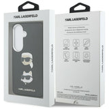 Karl Lagerfeld Saffiano Dobbelthovedet metalfoder til Samsung Galaxy S26 - sort
