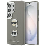 Karl Lagerfeld Saffiano Double Heads Metallkasse til Samsung Galaxy S26 Ultra - sølv