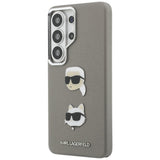 Karl Lagerfeld Saffiano Double Heads Metallkasse til Samsung Galaxy S26 Ultra - sølv