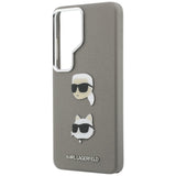 Karl Lagerfeld Saffiano Double Heads Metallkasse til Samsung Galaxy S26 Ultra - sølv