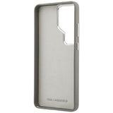 Karl Lagerfeld Saffiano Double Heads Metallkasse til Samsung Galaxy S26 Ultra - sølv