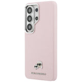 Karl Lagerfeld Saffiano KC Metal Logo MagSafe Case til Samsung Galaxy S26 Ultra - Pink
