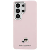 Karl Lagerfeld Saffiano KC Metal Logo MagSafe Case til Samsung Galaxy S26 Ultra - Pink
