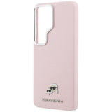 Karl Lagerfeld Saffiano KC Metal Logo MagSafe Case til Samsung Galaxy S26 Ultra - Pink