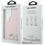 Karl Lagerfeld Saffiano KC Metal Logo MagSafe Case til Samsung Galaxy S26 Ultra - Pink