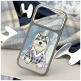 Nimmy Gentle Pets Series Dog MagSafe case til iPhone 17 Pro Max - grå