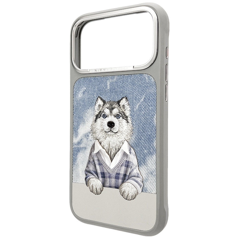 Nimmy Gentle Pets Series Dog MagSafe case til iPhone 17 Pro - grå