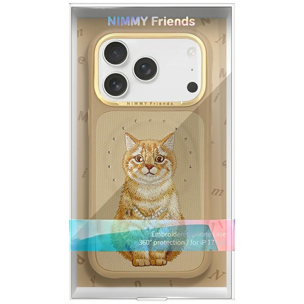 Nimmy Lucky Fashion Cat MagSafe-hylster til iPhone 17 Pro - brun