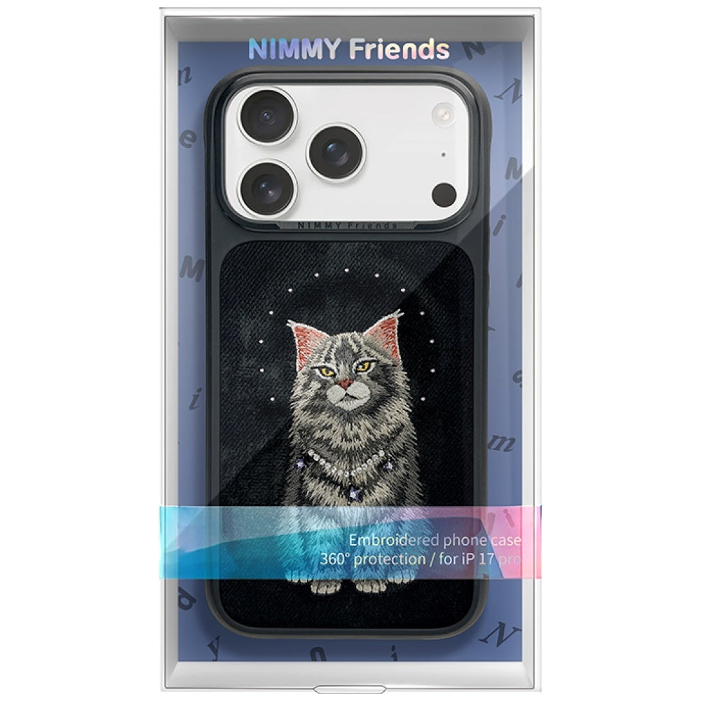 Nimmy Lucky Fashion Cat MagSafe fodtøj til iPhone 17 Pro - sort
