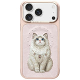 Nimmy Lucky Fashion Cat MagSafe-hylster til iPhone 17 Pro Max - pink