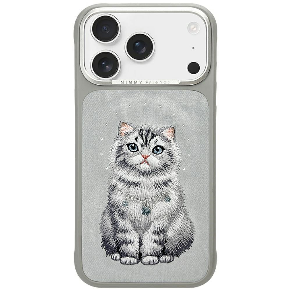 Nimmy Lucky Fashion Cat MagSafe-hylster til iPhone 17 Pro - grå
