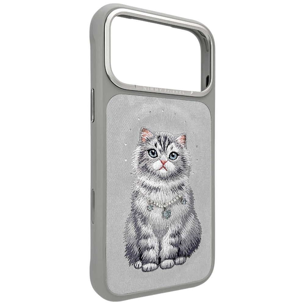 Nimmy Lucky Fashion Cat MagSafe-hylster til iPhone 17 Pro - grå