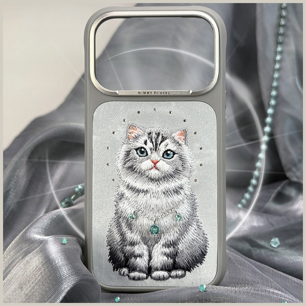 Nimmy Lucky Fashion Cat MagSafe-hylster til iPhone 17 Pro - grå