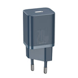 Baseus Super Si Quick Charger 1C 20W med USB-C-kabel til Lightning 1m (blå)