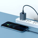 Baseus Super Si Quick Charger 1C 20W med USB-C-kabel til Lightning 1m (blå)