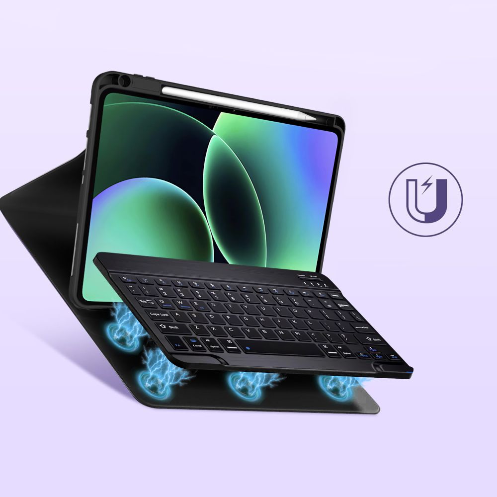 Tech-Protect SC Pen + Keyboard Case til Xiaomi Pad 11.2" 7 / 7 Pro / 8 / 8 Pro - sort