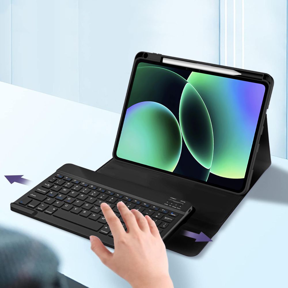 Tech-Protect SC Pen + Keyboard Case til Xiaomi Pad 11.2" 7 / 7 Pro / 8 / 8 Pro - sort