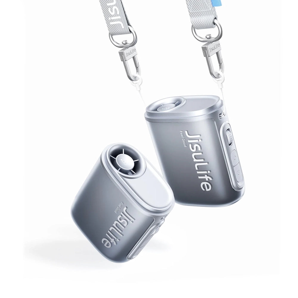 Jisulife Neck Fan 5 4500mAh Mini Fan med Lanyard - sort