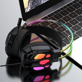 Wozinsky WSG-1118 Wired Gaming Headphones with Microphone and RGB Backlight - Black
