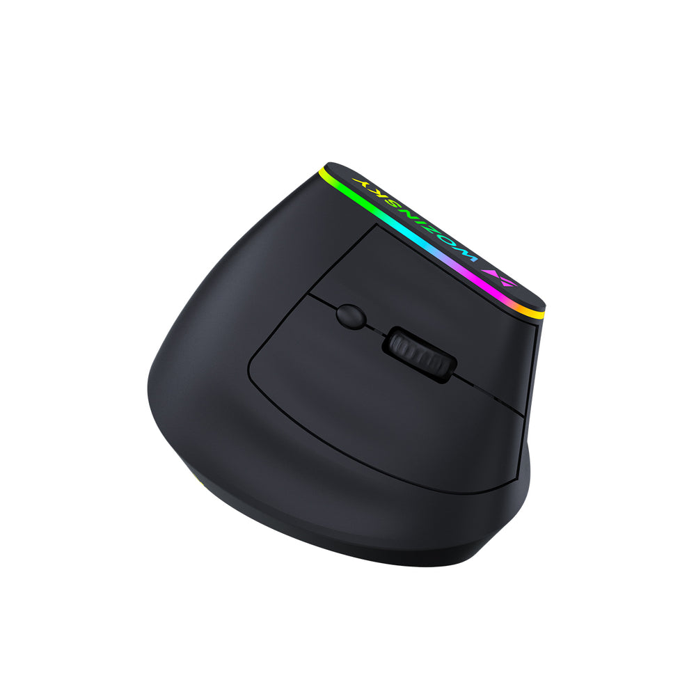 Wozinsky WMG-1164 Wireless Vertical Ergonomic Gaming Mouse 3600 DPI with RGB Backlight - Black