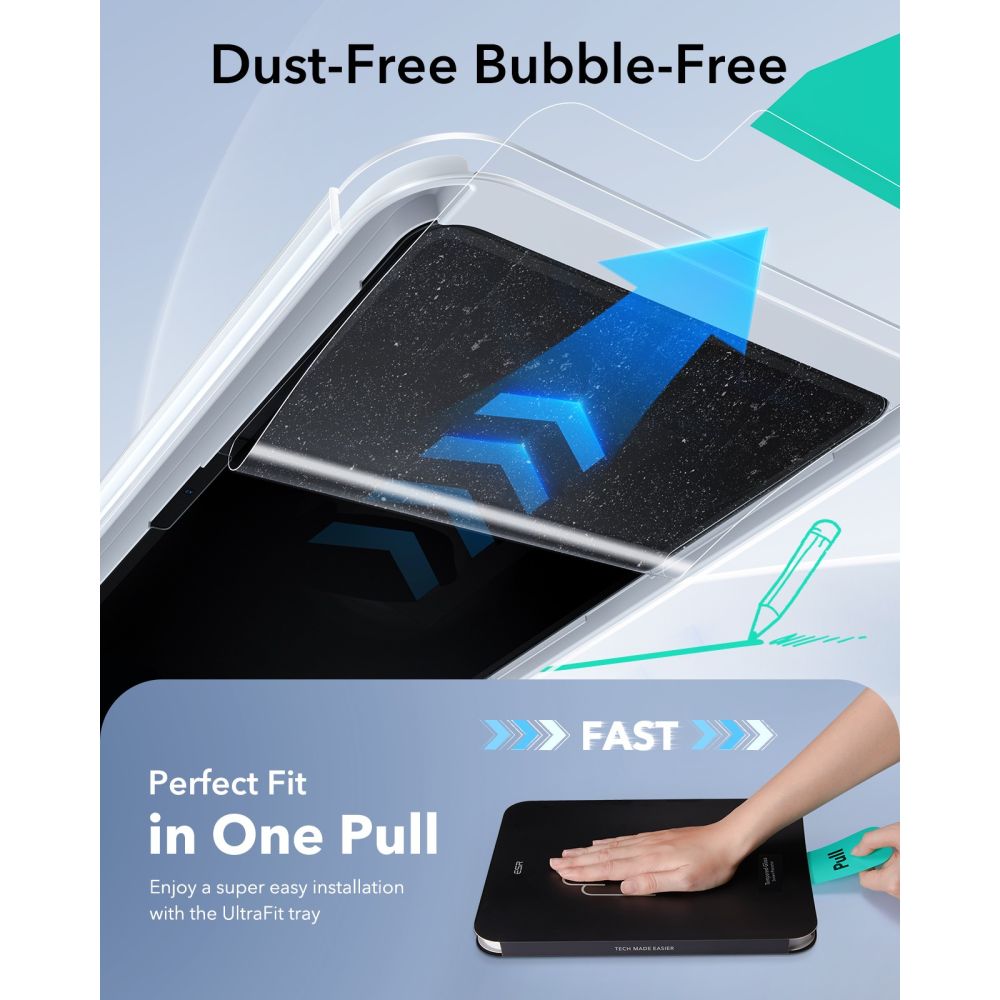 ESR Paper Feel Tempered Glass til iPad Air 10.9  (2020/2022) / 11  (2024/2025/2026)