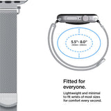 Spigen WBM4 rem til Apple Watch (40 / 41 / 42 mm) - Sølv