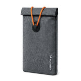 Wozinsky WPB-R12 RFID Blocking Phone Case with Flap and String 21.5x12 cm - Gray
