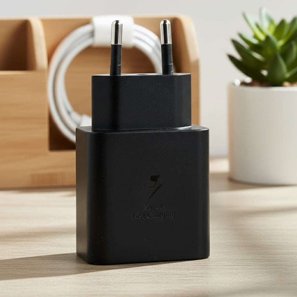 Samsung EP-P2900TBE 25W trådløs oplader med 45W adapter - grå