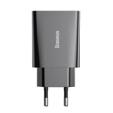 Baseus Speed Mini hurtigoplader, USB-C, PD, 3A, 20W (sort)