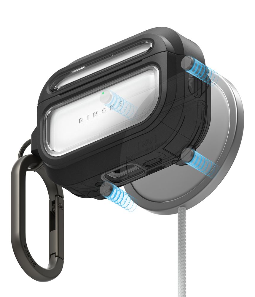 Ringke UX Magnetisk Case til AirPods Pro 3 - sort og klar