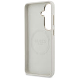 Guess Rhinestone Round Logo MagSafe Case til Samsung Galaxy S26+ - Beige