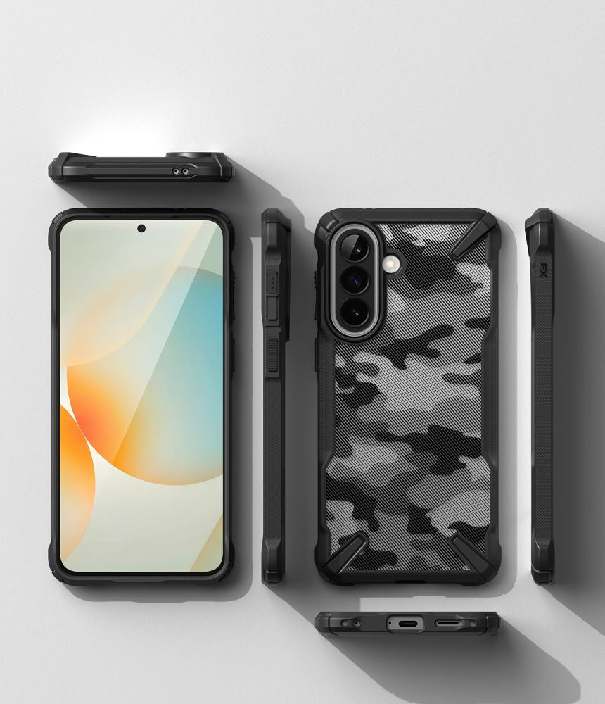 Ringke Fusion X Case til Samsung Galaxy A57 5G - sort og grå