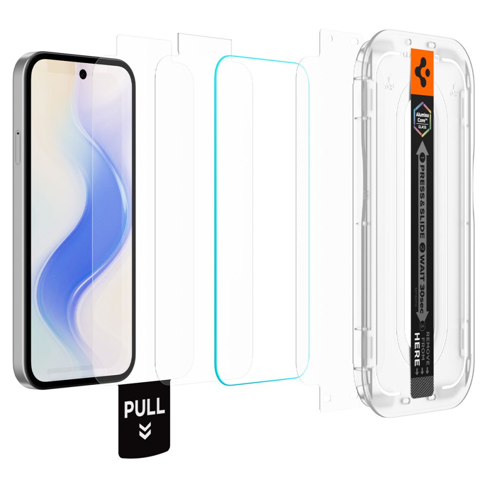 Spigen Glas.tR EZ Fit Pro 2-pakke af skærmbeskytter af hærdet glas til Google Pixel 10A