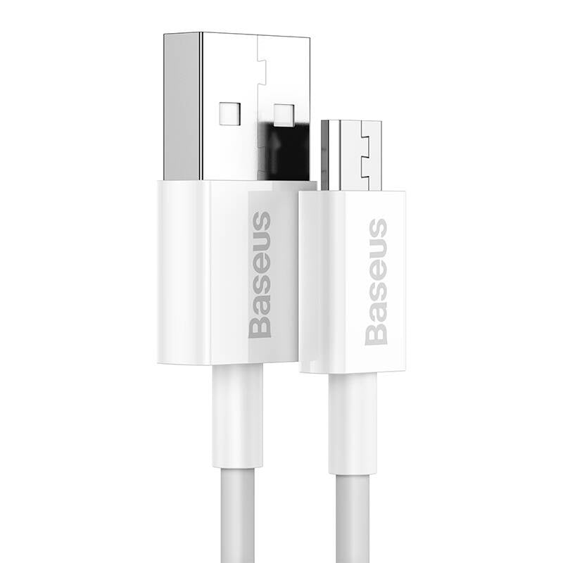 Baseus Superior-serien Kabel USB til micro USB, 2A, 1m (hvid)