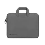 Wozinsky WNT-13G 13-14" Laptop Bag with Retractable Neoprene Handle - Gray