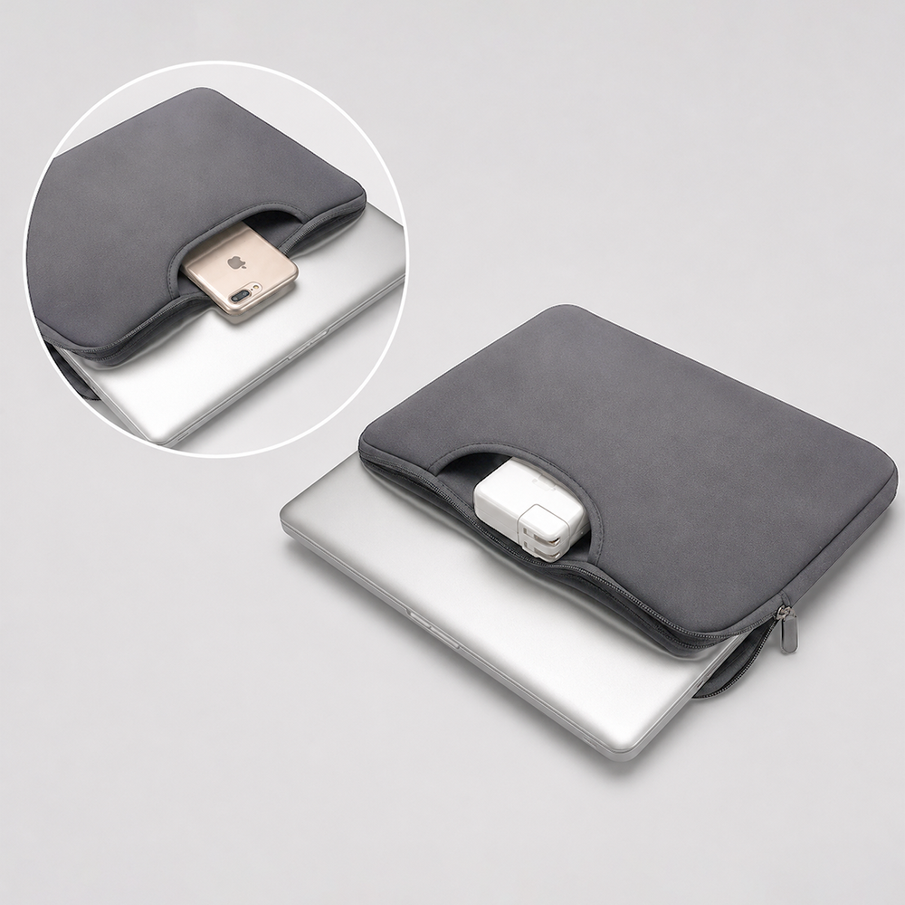 Wozinsky WNT-15G 15.6" Laptop Bag with Retractable Neoprene Handle - Gray