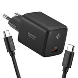 Spigen EE451EU Essential USB-C 45W Wall Charger - sort