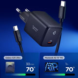 Spigen EE451EU Essential USB-C 45W Wall Charger - sort