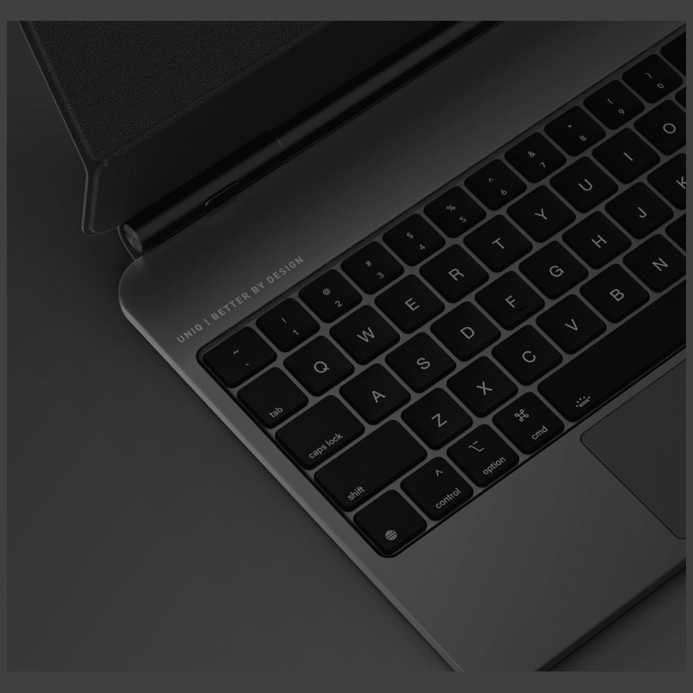 Uniq Venno Pro Magnetic Smart Case med tastatur til iPad 11" A16 (2025) / iPad 10.9" (2022) - sort