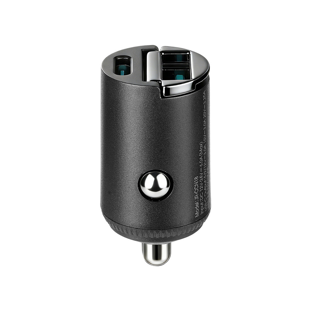Joyroom JR-CCN18 65W USB-A USB-C Biloplader - sort